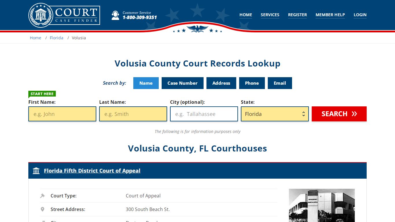 Volusia County Court Records | FL Case Lookup